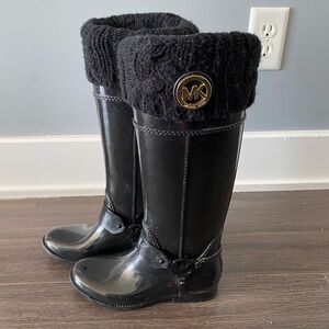 Michael Kors Black Knee-High Boots